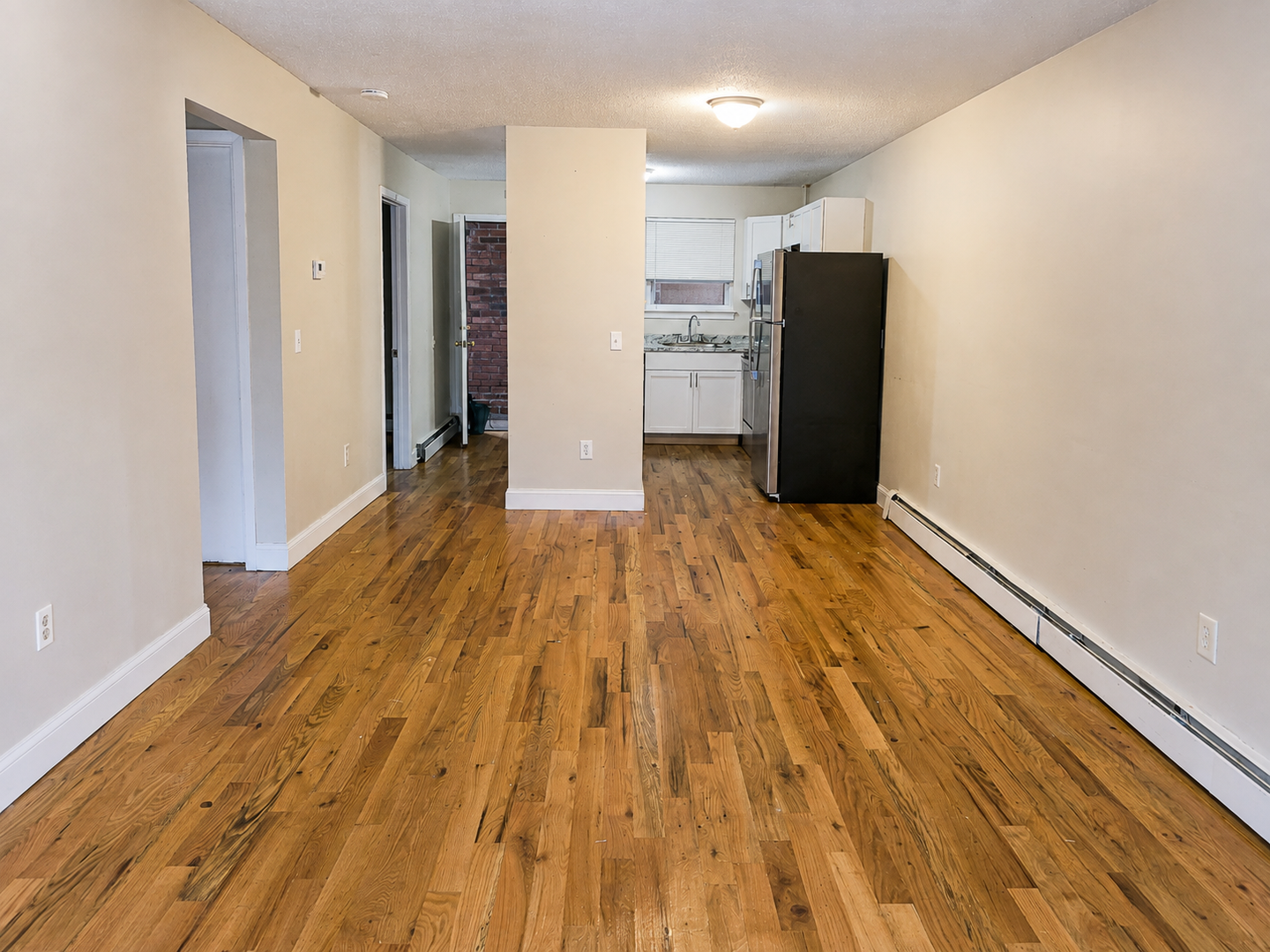 Living and dining space in a Cedar Glen apartment